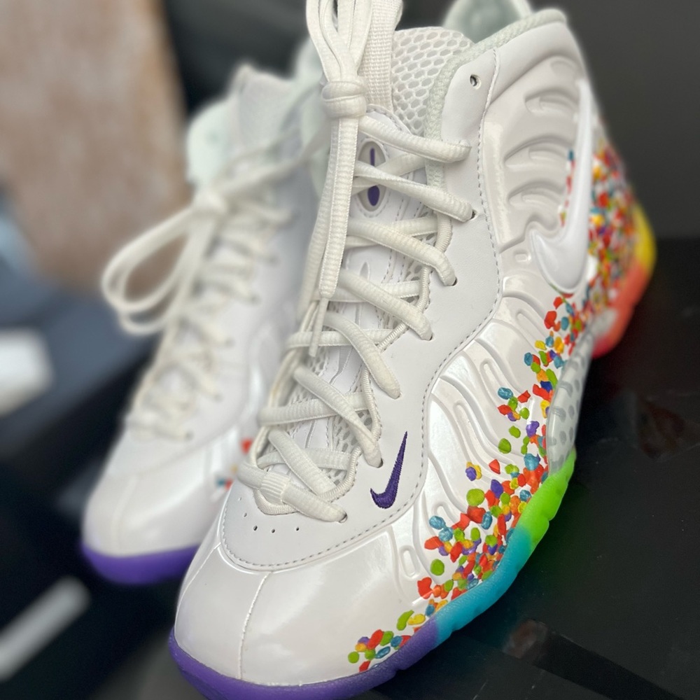 New Nike Fruity Pebbles Foam Posite Pro Size7Y(GS) With Box